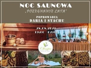 noc saunowa pozegnianie lata sauna olimpia