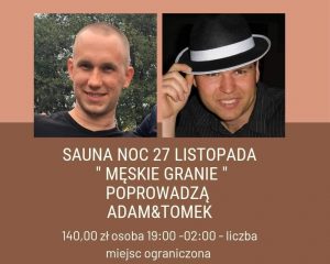 sauna olimpia noc saunowa meskie granie